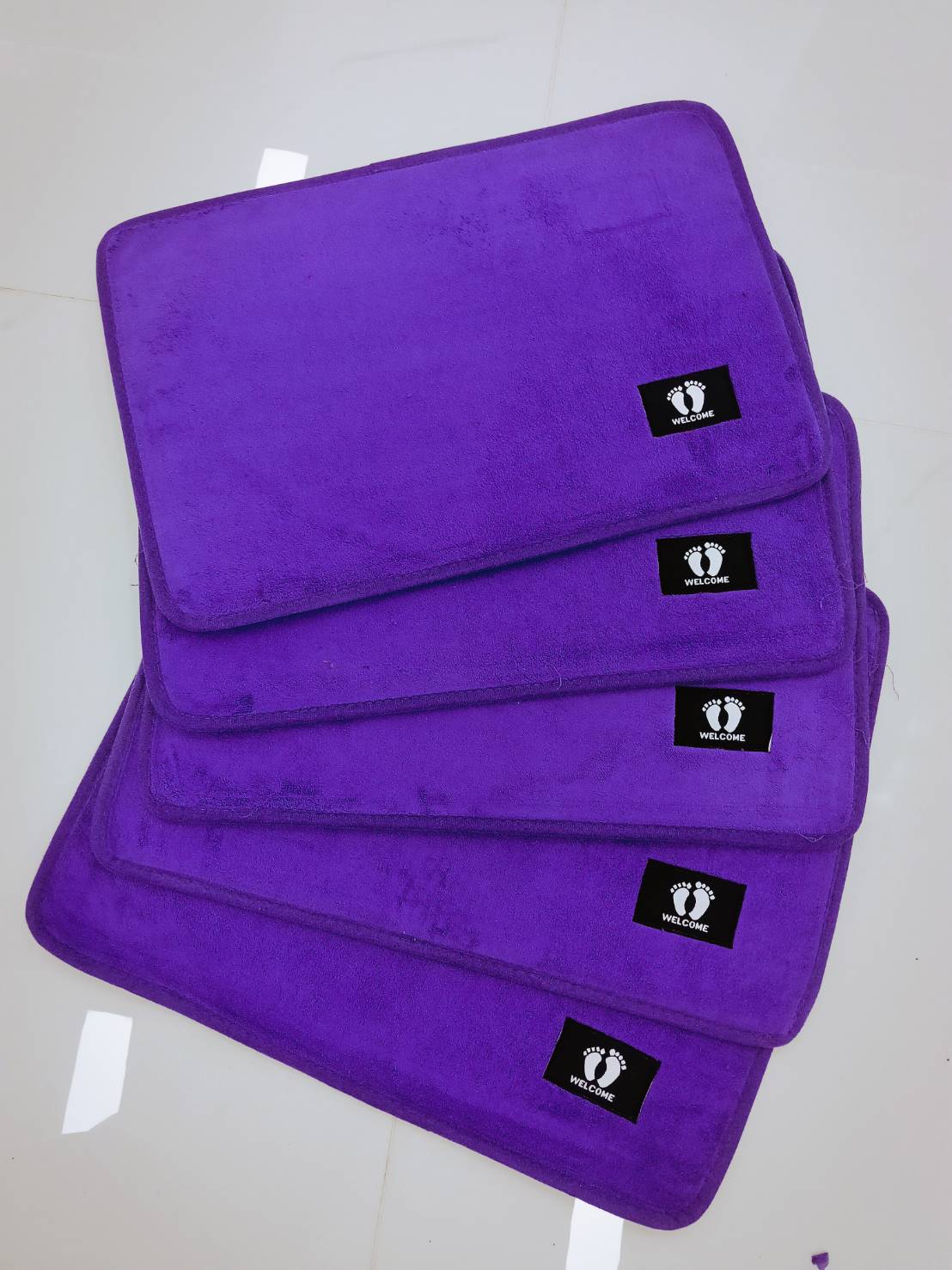 พรมเช็ดเท้า คละสี 